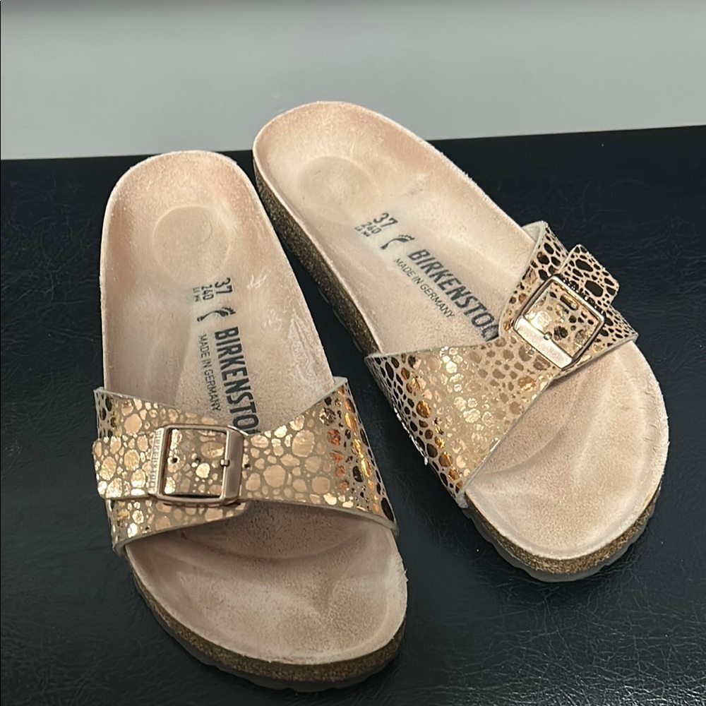 Birkenstock Women's Gold Slide Sandals